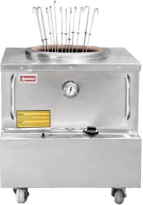 34″x 34″ Natural Gas Stainless Steel Tandoor Clay Oven – 70,000 BTU