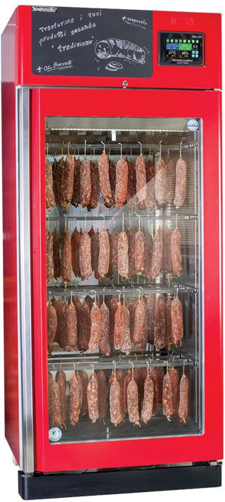 StagionelloEvo® 150KG Cabinet with Climatouch® and Fumotic® – Red