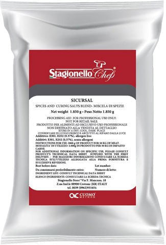 Stagionello Curing Salts and Spice Blends for Cured Salami Rapid Fermentation 1.85 kg / bag