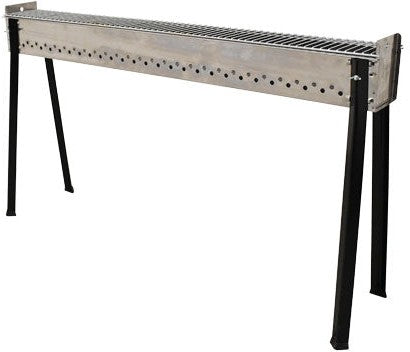 Stainless Steel Charcoal Spiedini BBQ Grill - Grid Size 21.3″ x 5.5″