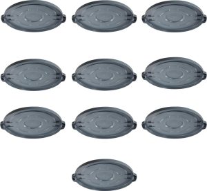 Polypropylene Gray Lid for Heavy-duty Trash Can for Item 47625