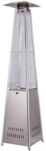 90″ Pyramid Style Freestanding Stainless Steel Patio Heater – 42,000 BTU