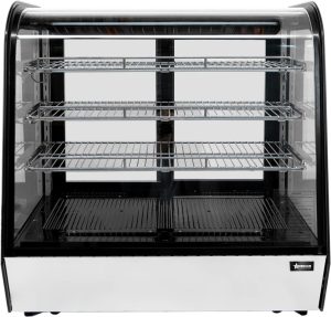 48″ Three (3) Shelf Countertop Curve Glass Refrigerated Display, 8 cu.ft. (225 Liters)