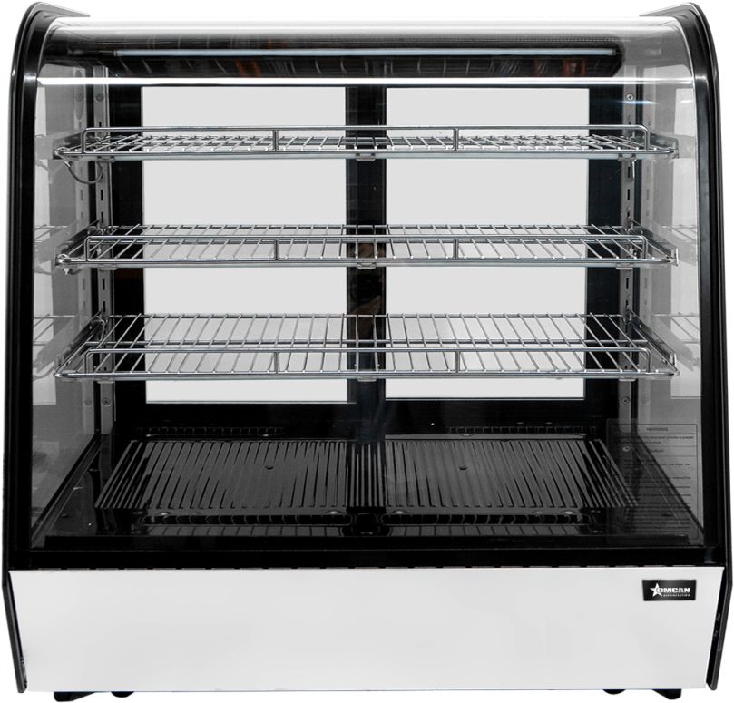 48″ Three (3) Shelf Countertop Curve Glass Refrigerated Display, 8 cu.ft. (225 Liters) 48″ Three (3) Shelf Countertop Curve Glass Refrigerated Display, 8 cu.ft. (225 Liters)