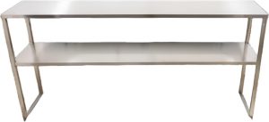 71″ Stainless Steel Double Deck Overshelf for Prep Table #50043