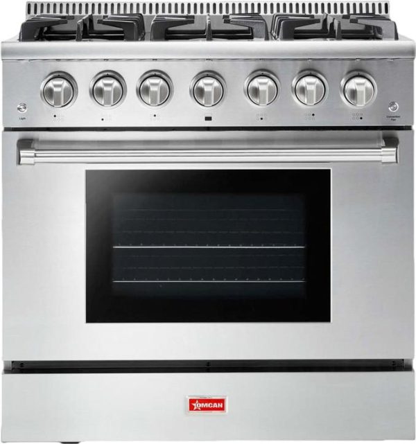 36″ 6-Burner Residential Gas Range - 106,000 BTU/hr – Natural Gas