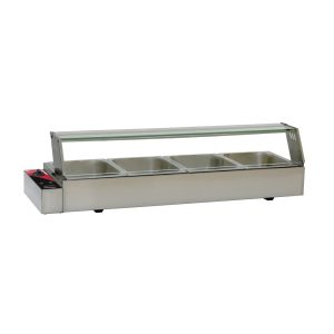 46.5" Bain Marie with 4 Half-size Pans - 1.5 kW, 120V/60Hz/1Ph