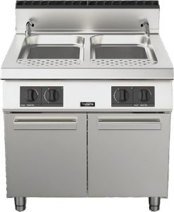 Trento 2 x 12 Gallon (45L) Double Tank Natural Gas Pasta Cooker – 95,000 BTU