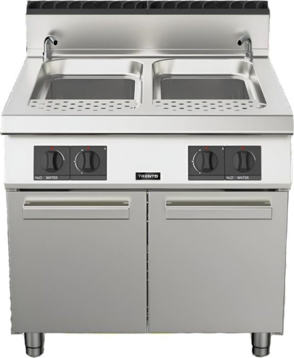 Trento 2 x 12 Gallon (45L) Double Tank Natural Gas Pasta Cooker – 95,000 BTU
