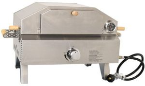 Stainless Steel Propane Pizza Oven with Foldable Legs 12,000 BTU
