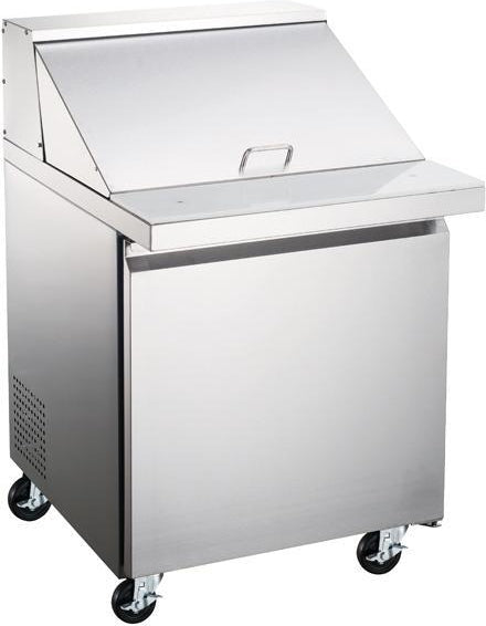 28″ One (1) Door Mega Top Refrigerated Prep Table, 7 cu.ft. (198 L), Stainless Steel
