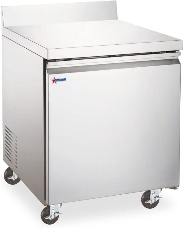 27″ One (1) Worktop Refrigerator with Backsplash, 5 cu.ft (154 L), Stainless Steel