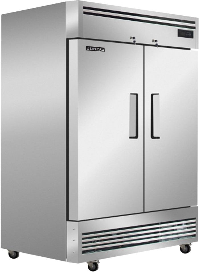 Juneau 54″ Two (2) Door Reach-in Freezer 39 cu. ft. (1104 L), Stainless Steel Juneau 54″ Two (2) Door Reach-in Freezer 39 cu. ft. (1104 L), Stainless Steel
