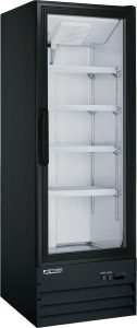Aurora 22" One (1) Glass Door Display Refrigerator, 9 cu.ft. (254 L), Black