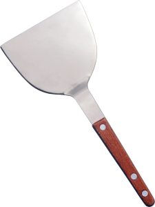 Teppanyaki Turner with 4″ x 3 1/4″ With Wooden Handle