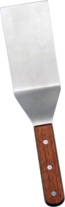 Kitchen Steak/Burger Turner with 5 1/8″ x 2 5/6″ and Wooden Handle