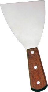4 1/2″ x 4″ Pan Scraper with Wooden Handle
