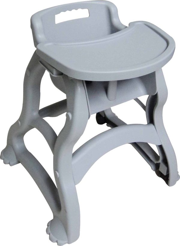 Gray Baby Diner High Chair with Tray