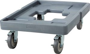 Gray Food Carrier Dolly with Cargo Strap