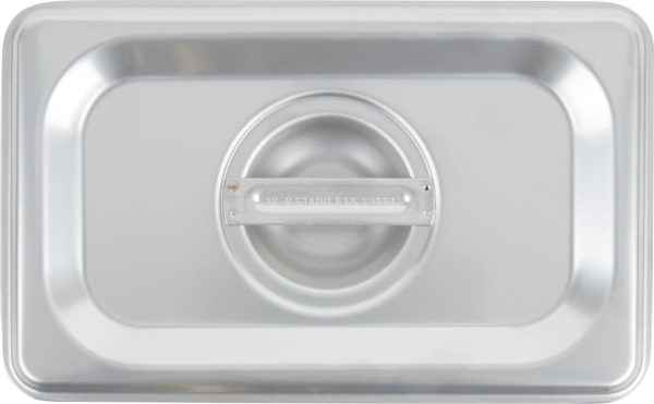 Quarter-Size Solid Stainless Steel Steam Table Pan Cover