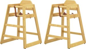 Commercial Natural Wooden High Chair