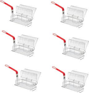 Nickel-Plated Steel Burrito Fryer Basket