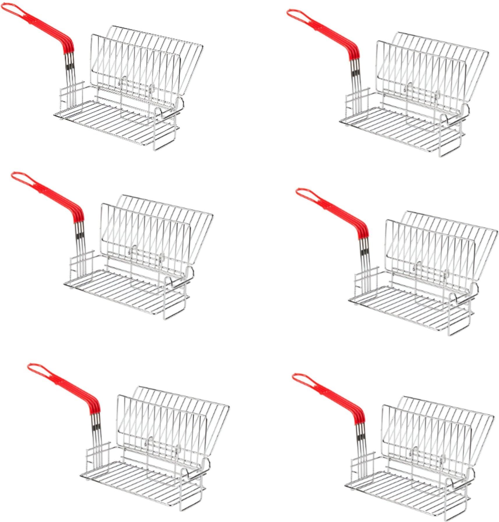 Nickel-Plated Steel Burrito Fryer Basket Nickel-Plated Steel Burrito Fryer Basket