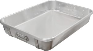 24" x 18" x 4" 10-Gauge (2.5 mm) Heavy-duty Aluminum Double Roaster Pan with Straps and Handles