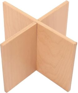 Linea Dori 11” x 11” x 8” Beech Removable Support for Serving Boards