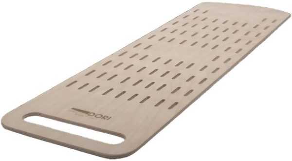 Linea Dori 39.4” x 12” Beech Wood Flatbread Perforated Pizza Peel with Handle