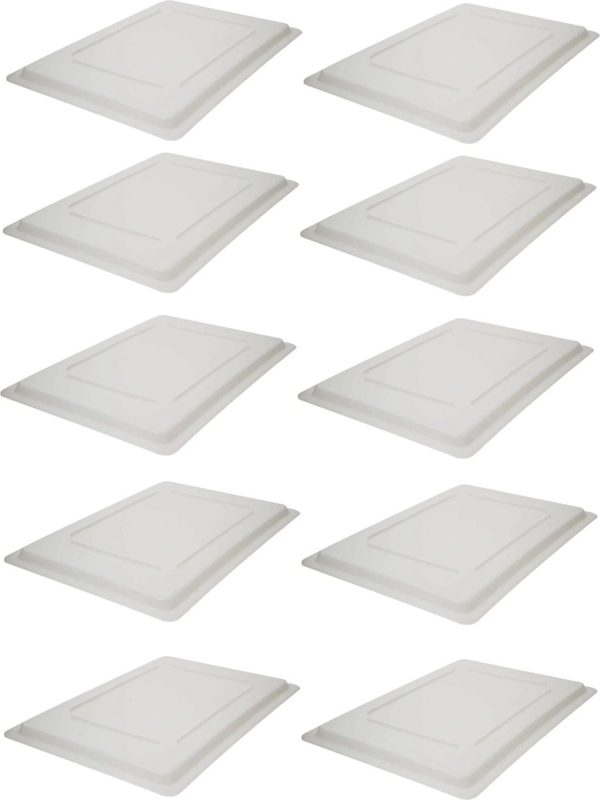Polypropylene White Rectangular Lid for 18″ x 26″ Food Storage Container