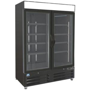 COLDZONE - R49-G2S/B MERCHANDISER REFRIGERATOR BLACK 49IN 49"