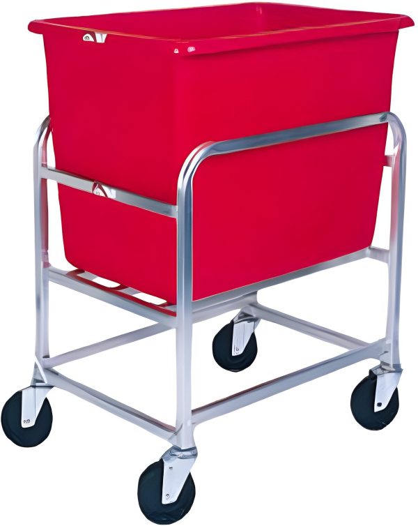 Winholt - 6 Bushel Red Tub Stainless Steel Bulk Mover - 30-6-SS-RD