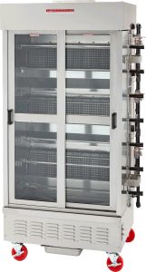 American Range - 36" Stainless Steel CounterTop 7 Spit Chicken Rotisserie - ACB-7