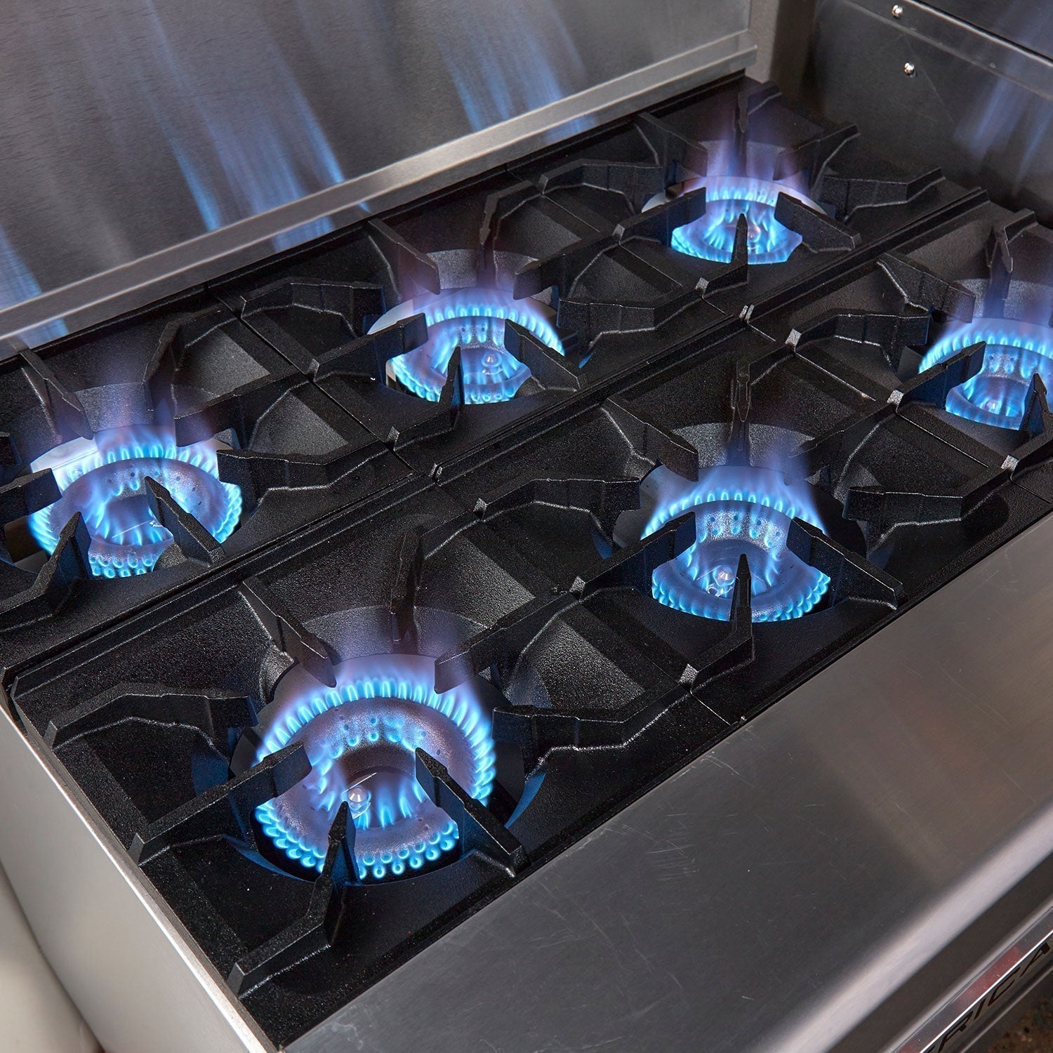 American Range - 72" Stainless Steel Restaurant Range 36" Griddles 6 Burners With 26.5" 2 Standard Oven - AR-36G-6B American Range - 72" Stainless Steel Restaurant Range 36" Griddles 6 Burners With 26.5" 2 Standard Oven - AR-36G-6B