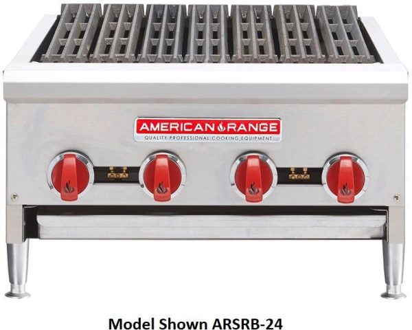 American Range - 12" Stainless Steel Char - Rock Broilers - ARSRB-12