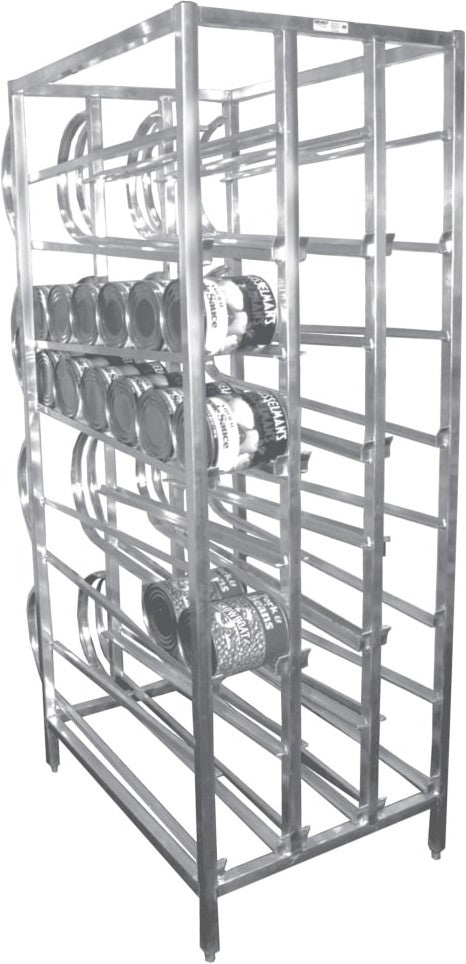 Winholt - 27" Stationary Design FIFO Self Feeding Gravity Fed Shelves Can Storage Rack -CR-156F