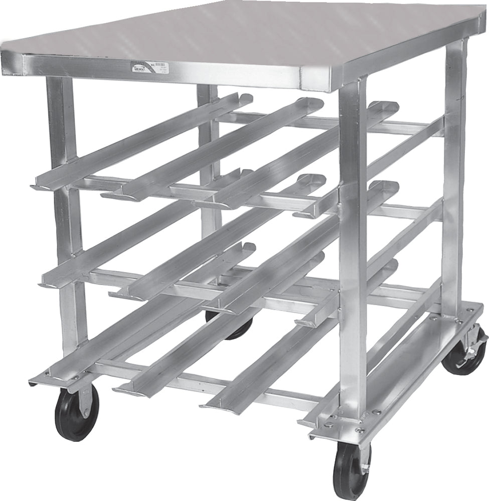 Winholt - Holds 162 #10 and #5 Cans Full Size Aluminum Can Rack Stationary - CR-162 Winholt - Holds 162 #10 and #5 Cans Full Size Aluminum Can Rack Stationary - CR-162