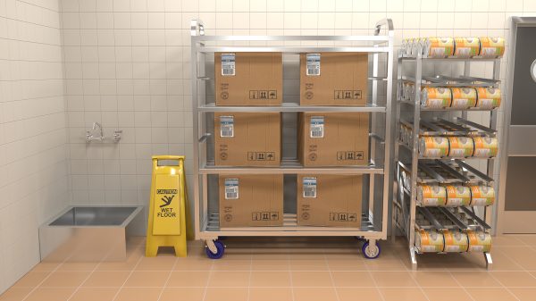 Winholt - Holds 162 #10 and #5 Cans Full Size Aluminum Can Rack Stationary - CR-162 Winholt - Holds 162 #10 and #5 Cans Full Size Aluminum Can Rack Stationary - CR-162