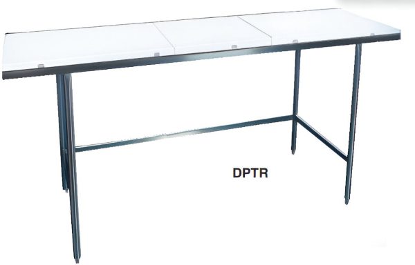 Winholt - 36" x 72" Poly Top Work Table with Open Base - DPTR-3672