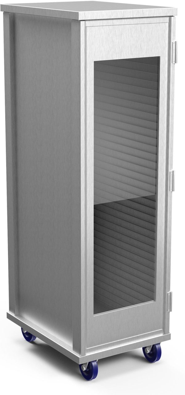 Winholt - Holds 40, 18" x 26" Pans Aluminum Enclosed Cabinet With Acrylic Door - EC1840-C-LD