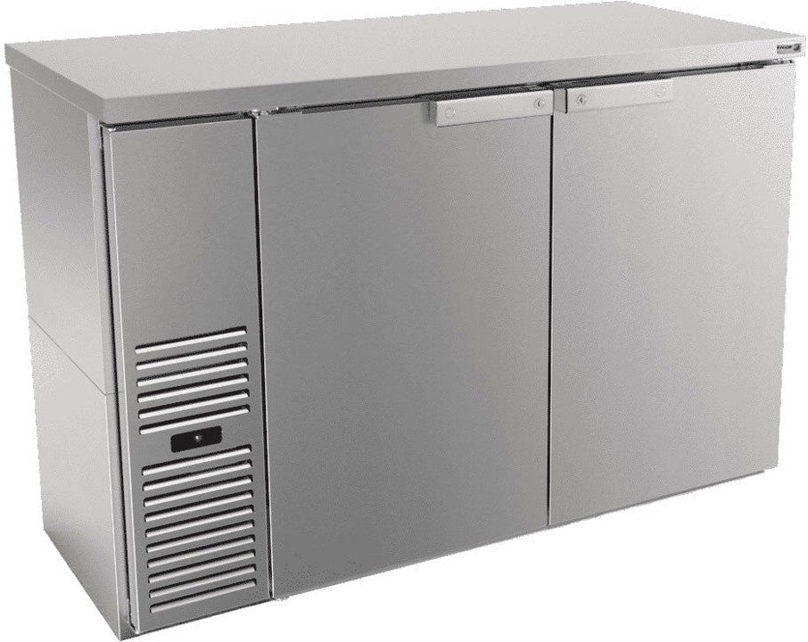 Fagor - FBB Slim Line Series 115V, 49.62" Stainless Steel Finish Double Solid Door Back Bar Refrigerator - FBB-24-48S Fagor - FBB Slim Line Series 115V, 49.62" Stainless Steel Finish Double Solid Door Back Bar Refrigerator - FBB-24-48S