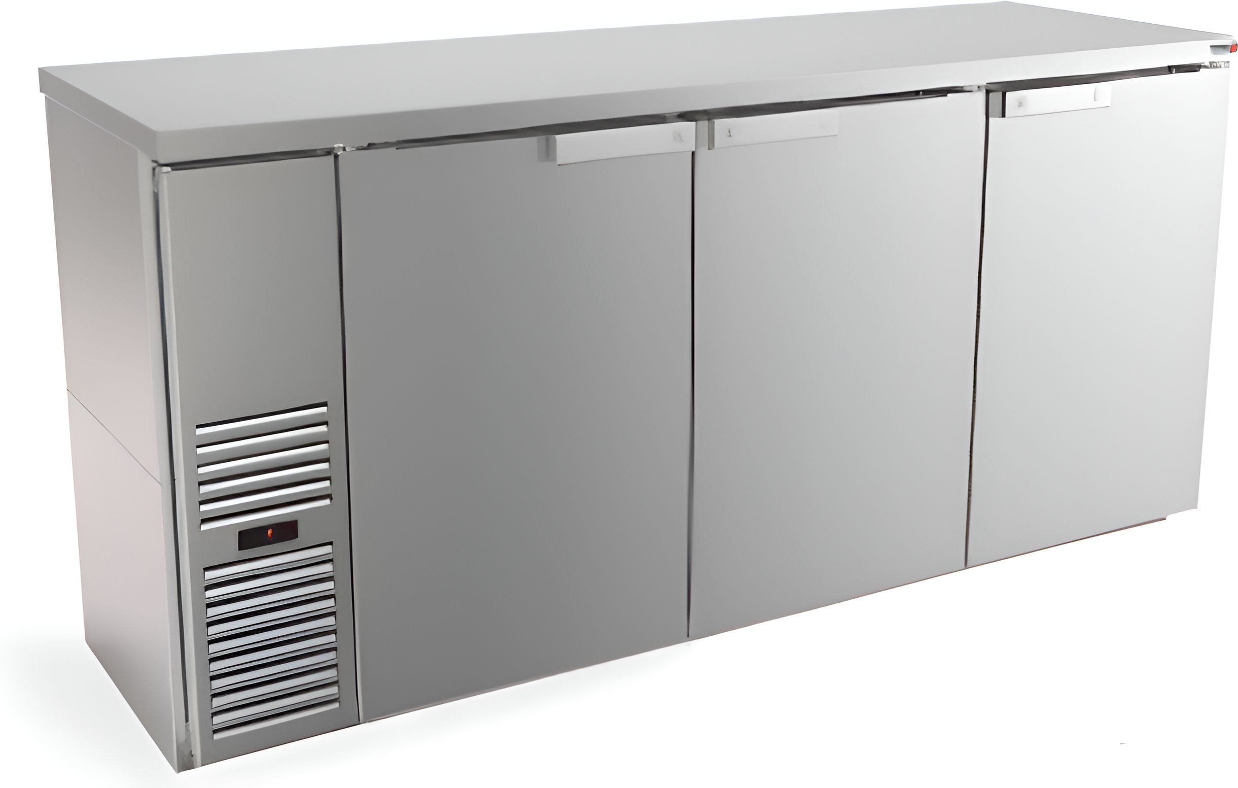 Fagor - FBB Series 115V, 80" Stainless Steel Three Solid Door Back Bar Refrigerator - FBB-79S-N Fagor - FBB Series 115V, 80" Stainless Steel Three Solid Door Back Bar Refrigerator - FBB-79S-N