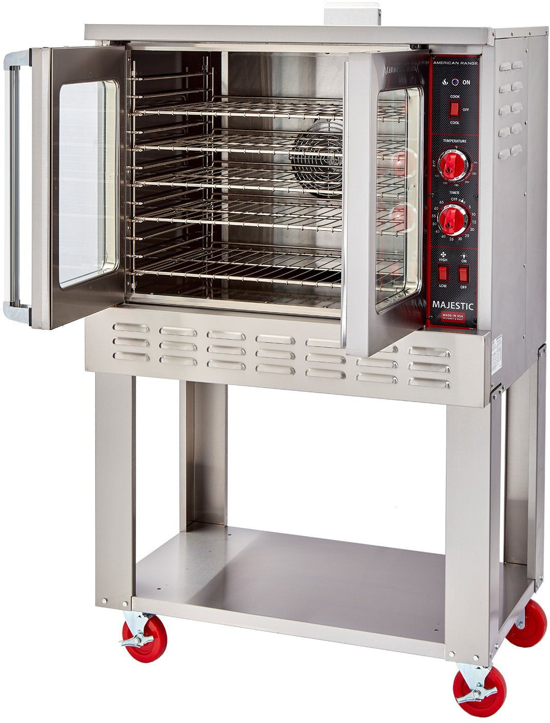 American Range - 40" Majestic Convection Oven Electric Single Deck, 3 Elements with Electric Controls and Solid Doors - MSDE-1 American Range - 40" Majestic Convection Oven Electric Single Deck, 3 Elements with Electric Controls and Solid Doors - MSDE-1