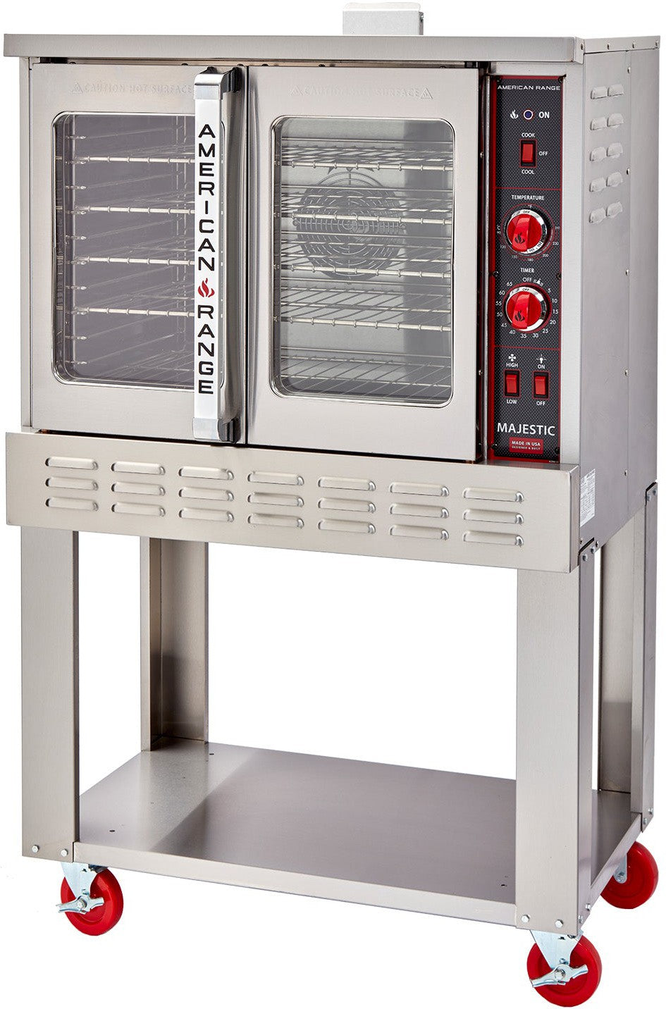 American Range - 40" Majestic Convection Oven Electric Single Deck, 3 Elements with Electric Controls and Solid Doors - MSDE-1 American Range - 40" Majestic Convection Oven Electric Single Deck, 3 Elements with Electric Controls and Solid Doors - MSDE-1