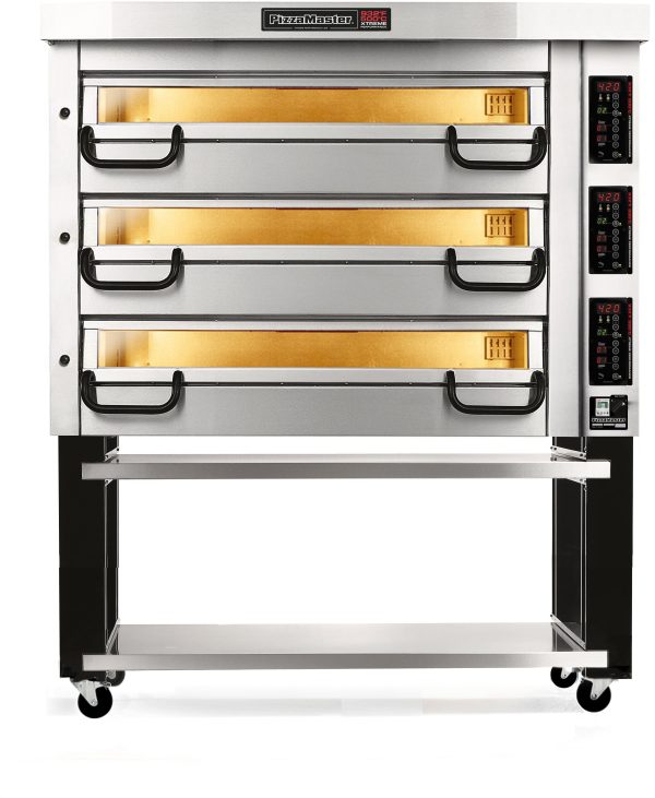 PizzaMaster - 700 Series 3 Stone Hearth, 3 Deck, Modular Electric Pizza Oven - PM 733ED