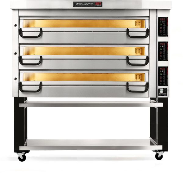 PizzaMaster - 800 Series 4 Stone Hearth, 3 Deck, Modular Electric Pizza Oven - PM 843ED