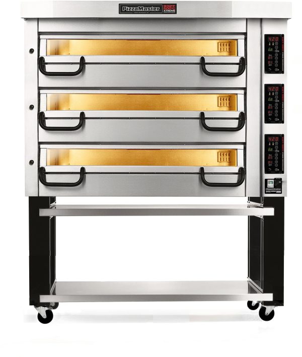 PizzaMaster - 900 Series 2 Stone Hearth, 3 Deck, Modular Electric Pizza Oven - PM 923ED