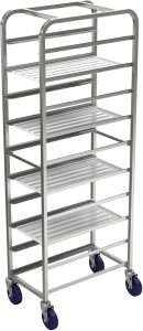 Winholt - Holds 6-12" Stainless Steel Platter Cart - SS-1206
