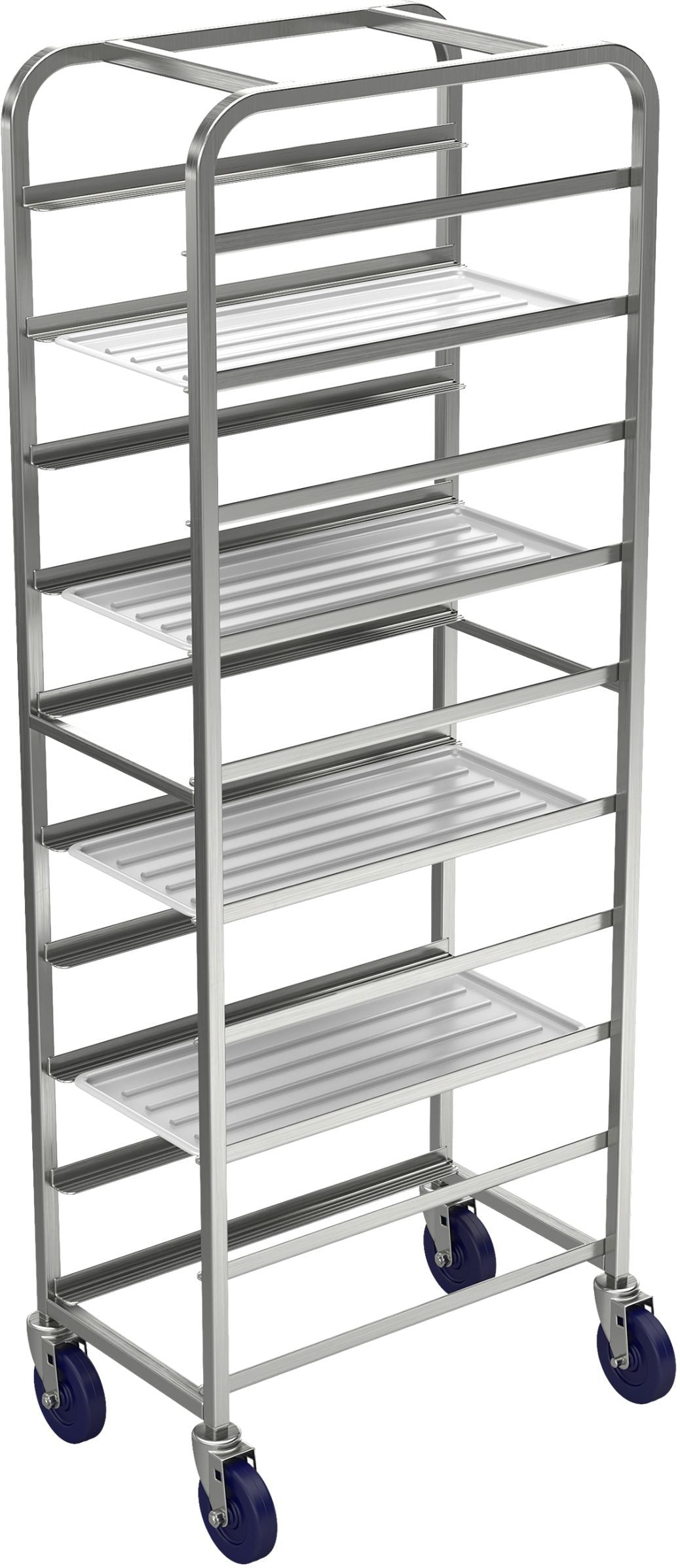 Winholt - Holds 10-12" Stainless Steel Platter Cart - SS-1210 Winholt - Holds 10-12" Stainless Steel Platter Cart - SS-1210